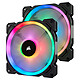 Corsair LL Series LL140 RGB Dual Pack 2 x 140mm high performance case fans with RGB Lighting Node Pro LEDs