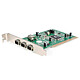 StarTech.com PCI1394_4 Carte contrôleur PCI vers 4 ports FireWire 400 1394a 6 Broches (3 externes, 1 interne partagé)