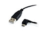 StarTech.com UUSBHAUB1LA USB 2.0 Type-A to micro USB 2.0 B cable left angled (Male/Male - 30 cm)