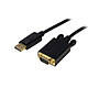 StarTech.com DP2VGAMM6B  Adaptateur DisplayPort vers VGA (Mâle/Mâle) - 1.8m