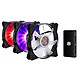 Cooler Master Masterfan Pro 120 AF RGB 3 in 1 3 ventiladores de caja PWM silenciosos 120 mm con LED RGB y caja de control RGB