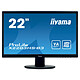 iiyama 21.5" LED - ProLite X2283HS-B3 1920 x 1080 pixels - 4 ms (Gris à Gris) - Format large 16/9 - Dalle VA - VGA/HDMI/DisplayPort - Noir