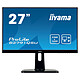 iiyama 27" LED - B2791QSU-B1 2560 x 1440 pixels - 1 ms - Widescreen 16/9 - Pivot - HDMI - DisplayPort - USB - FreeSync - Black
