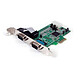 StarTech.com PCI Express Card with 2 DB-9 ports - UART 16550 2-port serial RS232 DB9 PCI Express card with UART 16550