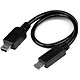 StarTech.com UMUSBOTG8IN OTG micro USB to mini USB cable (Mle/Mle) - 20 cm