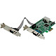 StarTech.com PCI-E card with 2 DB-9 ports - UART 16550 PCI Express card with 2 Srie RS232 ports - UART 16550 - low profile - up to 460 Kbps