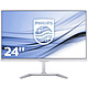 Philips 24" LED - 246E7QDSW 1920 x 1080 pixels - 5 ms (gris à gris) - Format large 16/9 - Dalle PLS - HDMI - MHL - Blanc