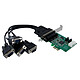 StarTech.com PEX4S952 Tarjeta PCI Express con 4 puertos DB-9 - UART 16950