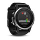 Garmin fenix 5S Plata / Negro Reloj GPS multideporte Bluetooth conectado, resistente al agua 100 m, medidor de cardiofrecuencia, pantalla a color, caja de 42 mm, correa de silicona (iOS, Android, Windows Phone)