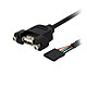 StarTech.com USBPNLAFHD3 Câble USB Montage sur Panneau A vers Header Carte Mère A Interne (Femelle /Femelle - 0.90 m)