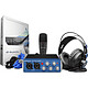 PreSonus Audiobox 96 Studio USB 2.0 2 x 2 interfaz audio/MIDI + auriculares circumauriculares semiabiertos + micrófono + cables