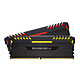 Corsair Vengeance RGB Series 16GB (2x 8GB) DDR4 3200MHz CL16 - Negro Kit de dos canales 2 tiras de RAM DDR4 PC4-25600 - CMR16GX4M2C3200C16 (garantía de por vida de Corsair)
