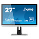 iiyama 27" LED - ProLite XB2779QQS-S1 5120 x 2880 pixels - 4 ms (gris à gris) - Format large 16/9 - Dalle IPS - DisplayPort - HDMI - Noir