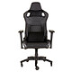 Corsair T1 Race V2 (black/black) Gaming chair - PU leather - firm moulded seat - 4D armrests - rollerblade style wheels compatible with all floors (parquet, carpet, tiles...) - 180° reclining backrest - 10° reclining seat - weight limited to 120 kg