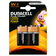 Duracell Plus Power 9V (set of 2) Pack of 2 9V alkaline batteries (6LP3146)