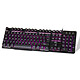 Riitek RII RK100 Gaming keyboard - mca-membrane switches - red/purple/blue backlighting - aluminium chassis - AZERTY, French