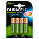 Duracell Recharge Ultra AA 2500 mAh (par 4) Pack de 4 piles rechargeables AA 2500 mAh