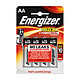 Energizer Max AA (par 4) Pack de 4 piles AA (LR6)