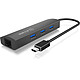 Icy Box IB-HUB1406-C USB 3.0 Type C to 10/100/1000 Mbps Ethernet and 3 USB 3.0 ports adapter