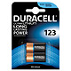 Duracell Ultra 123 Lithium 3V (par 2) Pack de 2 piles 123 au lithium 3V