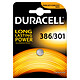 Duracell 386/301 1.5V Pile bouton 386/301 oxyde d'argent 1.5V