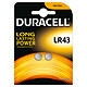 Duracell LR43 1.5V (par 2) Pack de 2 piles bouton LR43 Alcaline 1.5V