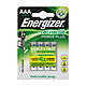 Energizer Recharge Power Plus AAA (par 4) Pack de 4 piles rechargeable 700 mAh AAA (LR03)