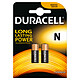 Duracell N 1.5V (par 2) Pack de 2 piles alcaline 1.5V (LR1/E90)