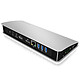 Icy BOX IB-DK2403-C Estación de acoplamiento para portátiles y ordenadores de sobremesa (Gigabit Ethernet / USB 3.0 / HDMI / DisplayPort / Audio / Tarjeta SD)
