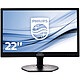 Philips 21.5" LED - 221S6LCB 1920 x 1080 pixels - 5 ms - Format large 16/9 - Pivot - Noir