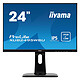iiyama 24" LED - ProLite XUB2495WSU-B1 1920 x 1200 pixels - 5 ms - Format large 16/10 - Pivot - Noir