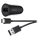 Belkin Boost Up Quick Charge 3.0 Cargador para coche Quick Charge 3.0 con cable USB-A a USB-C