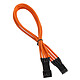 BitFenix Alchemy Orange - Câble d'alimentation gainé - 4 pins PWM - 30 cm Rallonge d'alimentation pour ventilateur 4 broches (30 cm)