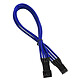 BitFenix Alchemy Blue - Câble d'alimentation gainé - 4 pins PWM - 30 cm Rallonge d'alimentation pour ventilateur 4 broches (30 cm)