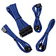 BitFenix Alchemy - Extension Cable Kit - bleu Kit de rallonges de câbles d'alimentation avec manchons