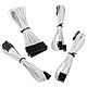 BitFenix Alchemy - Extension Cable Kit - white Power cable extension kit with sleeves