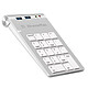 XtremeMac Aluminium Keypad 2 ports USB + Jack Pavé numérique ultra fin avec touches plates, 2 ports USB 3.0, sortie casque et micro