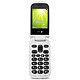 Doro 2404 Rouge/Blanc Téléphone 2G Dual Sim - Ecran 2.4" 240 x 320 - Bluetooth 3.0 - 1000 mAh - Touche d'assistance