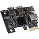 Kolink Mining/Renderind Upgade Adaptater Carte contrôleur PCI Express 4 ports USB 3.0 - Calcul de rendu / Minage