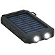 Goobay Outdoor PowerBank 8.0 Chargeur de batterie de secours pour smartphone et tablette - capacité 8 000 mAh - cellule solaire rechargeable 200 mA* - résistant à l'eau et à la poussière (certification IP45) - boussole et lampe LED intégrées - 2 ports USB