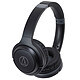 Audio-Technica ATH-S200BT Black On-ear wireless Bluetooth headset with controls and microphone