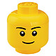 LEGO Tête de Rangement Garçon L Boîte de rangement empilable - Taille L