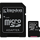 Kingston Canvas Select SDCS/256GB Carte mémoire microSDXC UHS-I U1 256 Go avec adaptateur SD