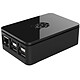 Caja para Raspberry Pi 1 Model B+ / Pi 2/3 (negra) Caja de plástico para tarjeta Raspberry Pi 1 Model B+ / Pi 2/3