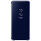 Samsung Clear View Cover Bleu Galaxy S9 Etui à rabat avec affichage date/heure et fonction stand pour Samsung Galaxy S9
