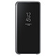 Samsung Clear View Cover Noir Galaxy S9 Etui à rabat avec affichage date/heure et fonction stand pour Samsung Galaxy S9