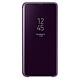 Samsung Clear View Cover Violet Galaxy S9 Etui à rabat avec affichage date/heure et fonction stand pour Samsung Galaxy S9