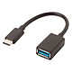 Valueline Câble USB-C mâle vers USB-A Femelle (0.15 m) Cordon USB-C mâle / USB-A 3.0 femelle (15 cm)