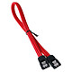 BitFenix Alchemy Red - Câble SATA gainé 75 cm (coloris rouge) Câble SATA gainé 75 cm compatible SATA 3.0 (6 Gb/s)
