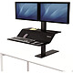 Fellowes Lotus VE - Doble Estación de trabajo de pie o sentada para dos monitores de 24" - ajustable verticalmente